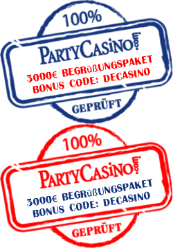 Großzügiges PartyCasino Bonuspaket