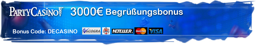 Verlockender PartyCasino Begrüßungsbonus